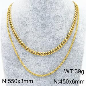 Stainless steel necklace - KN288929-Z