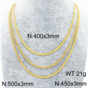 Stainless steel necklace - KN288934-Z