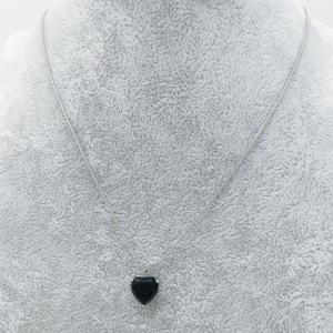 Stainless Steel Stone Necklace - KN289003-HR