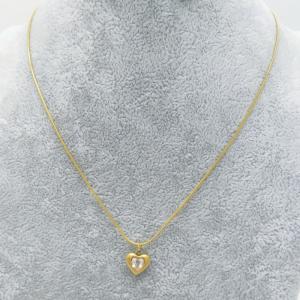 Stainless Steel Stone Necklace - KN289008-HR