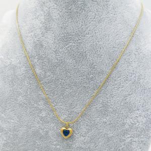 Stainless Steel Stone Necklace - KN289010-HR