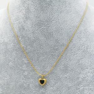 Stainless Steel Stone Necklace - KN289014-HR