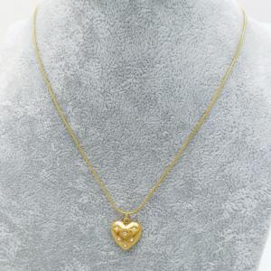 Stainless Steel Stone Necklace - KN289016-HR