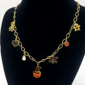 SS Gold-Plating Necklace - KN289095-HM