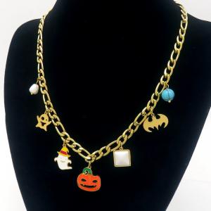 SS Gold-Plating Necklace - KN289096-HM