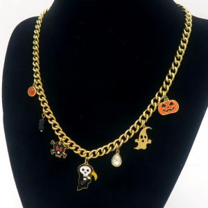 SS Gold-Plating Necklace - KN289098-HM