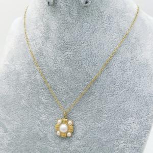 SS Gold-Plating Necklace - KN289155-SP