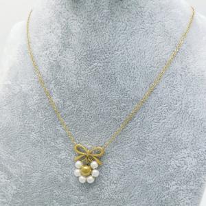 SS Gold-Plating Necklace - KN289157-SP