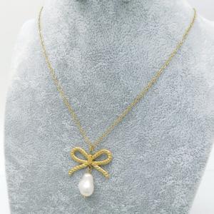 SS Gold-Plating Necklace - KN289160-SP