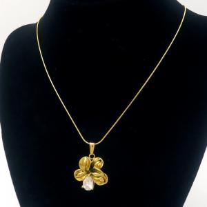 SS Gold-Plating Necklace - KN289435-MI