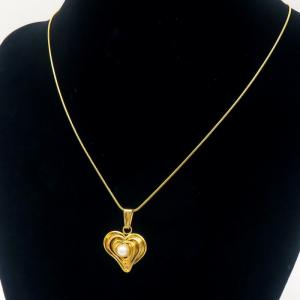 SS Gold-Plating Necklace - KN289437-MI