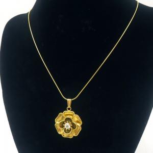 SS Gold-Plating Necklace - KN289438-MI