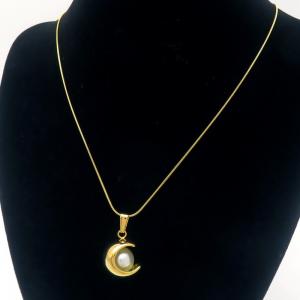 SS Gold-Plating Necklace - KN289449-MI