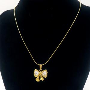 SS Gold-Plating Necklace - KN289450-MI