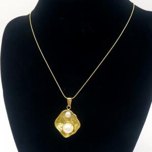 SS Gold-Plating Necklace - KN289452-MI