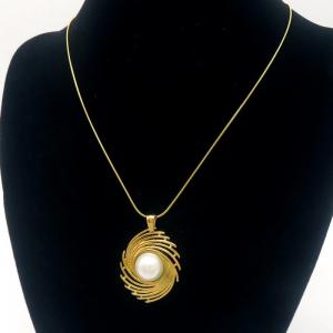 SS Gold-Plating Necklace - KN289453-MI