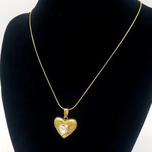 SS Gold-Plating Necklace - KN289456-MI