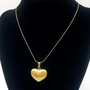 SS Gold-Plating Necklace - KN289457-MI