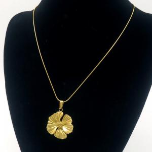 SS Gold-Plating Necklace - KN289462-MI