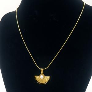 SS Gold-Plating Necklace - KN289464-MI