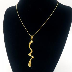 SS Gold-Plating Necklace - KN289465-MI