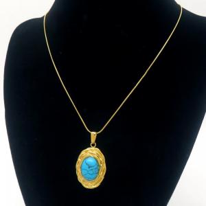 SS Gold-Plating Necklace - KN289467-MI