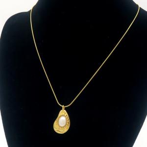 SS Gold-Plating Necklace - KN289468-MI