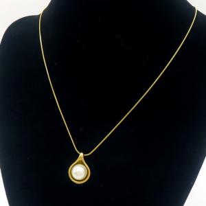 SS Gold-Plating Necklace - KN289469-MI