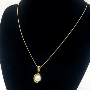 SS Gold-Plating Necklace - KN289470-MI