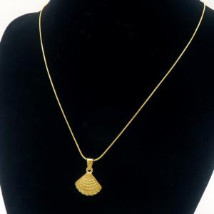 SS Gold-Plating Necklace - KN289471-MI