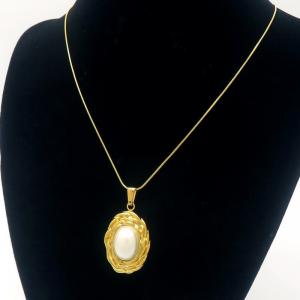 SS Gold-Plating Necklace - KN289473-MI