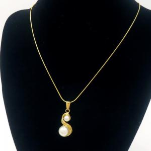 SS Gold-Plating Necklace - KN289474-MI