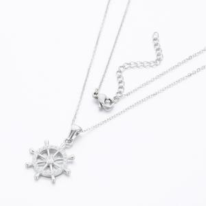 Stainless Steel Stone Necklace - KN289647-KD