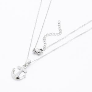 Stainless Steel Stone Necklace - KN289662-KD