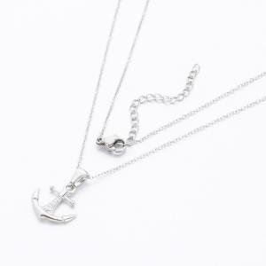 Stainless Steel Stone Necklace - KN289668-KD