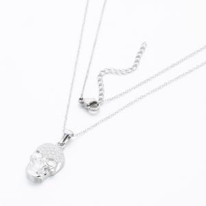 Stainless Steel Stone Necklace - KN289676-KD