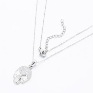 Stainless Steel Stone Necklace - KN289680-KD