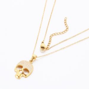 Stainless Steel Stone Necklace - KN289683-KD