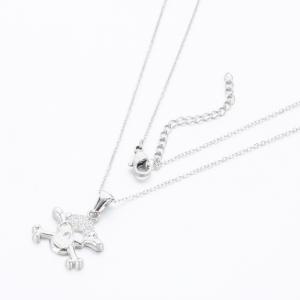 Stainless Steel Stone Necklace - KN289685-KD