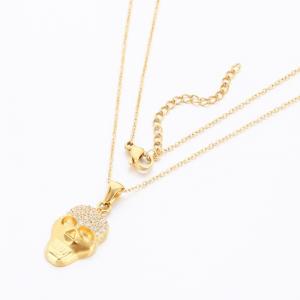 Stainless Steel Stone Necklace - KN289691-KD