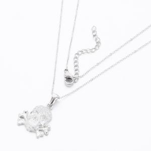 Stainless Steel Stone Necklace - KN289693-KD