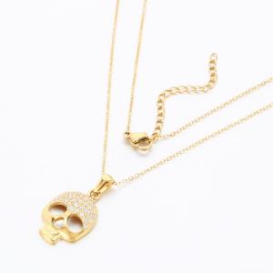 Stainless Steel Stone Necklace - KN289700-KD