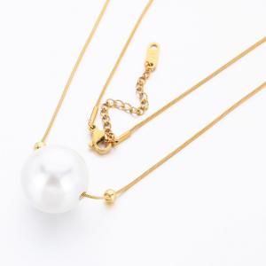 SS Gold-Plating Necklace - KN289762-HM