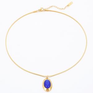 SS Gold-Plating Necklace - KN289971-SP