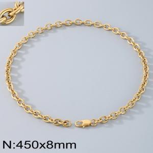 Stainless steel O-chain necklace - KN290161-Z