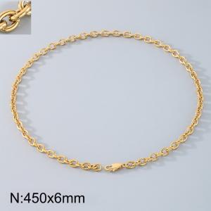 Stainless steel O-chain necklace - KN290163-Z