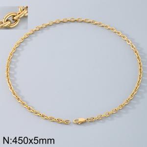 Stainless steel O-chain necklace - KN290165-Z