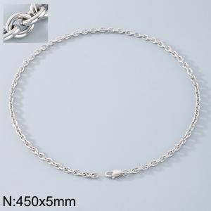 Stainless steel O-chain necklace - KN290166-Z