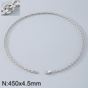 Stainless steel O-chain necklace - KN290168-Z