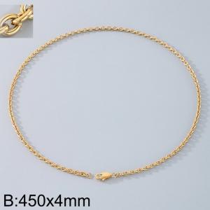 Stainless steel O-chain necklace - KN290169-Z